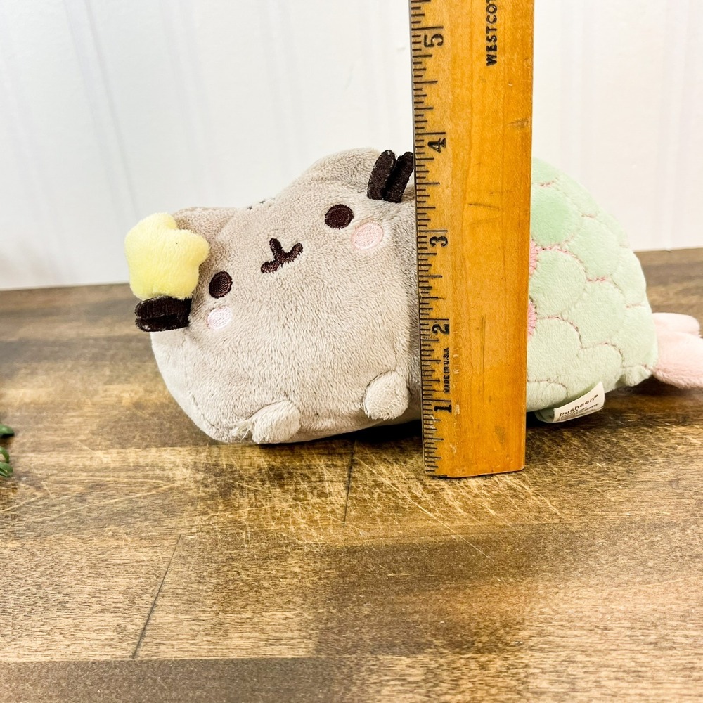 7" Gund Pusheen Cat Plush Mermaid Soft Toy Stuffed Animal - Picture 2 of 10